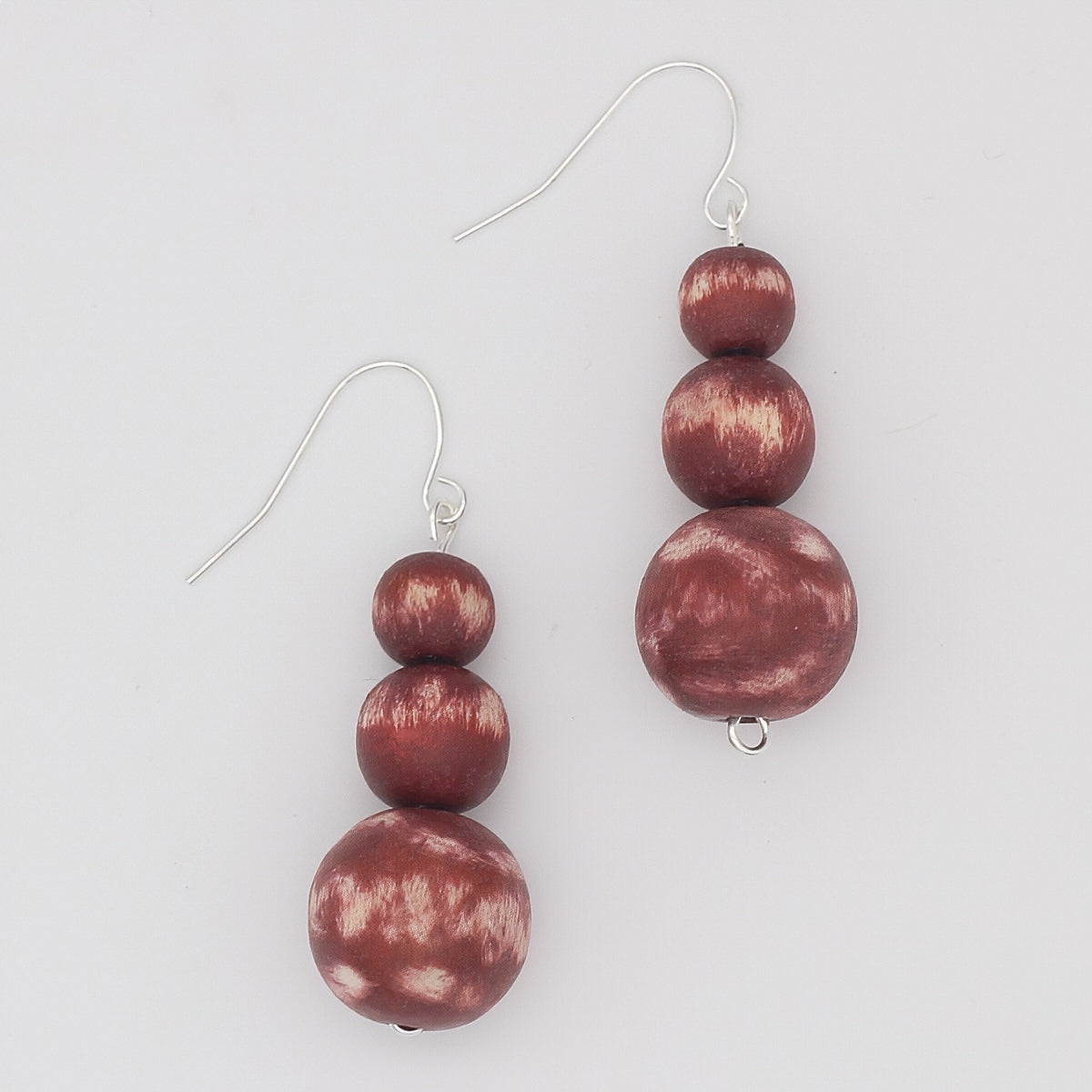 Red Marbled Zahara Earring