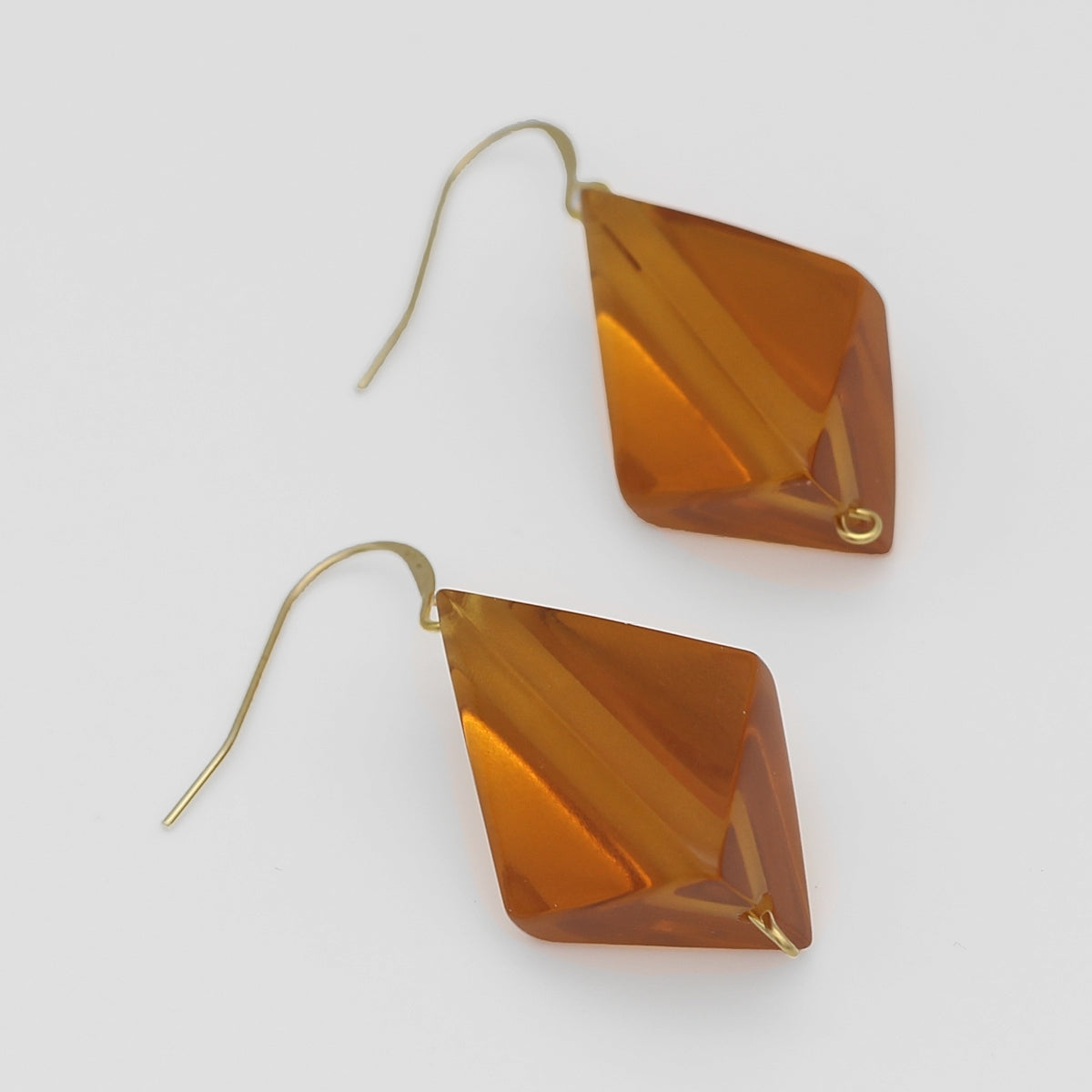 Amber color Jemmy Earring