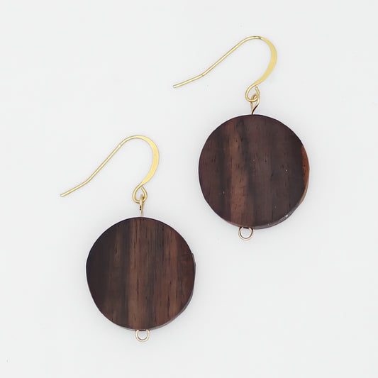 Brown Dot Rosie Earrings