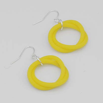 Yellow Cefalu Swirl Earring