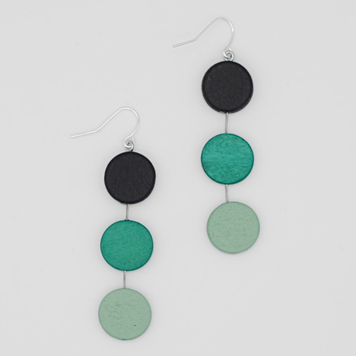 aqua dangle earrings