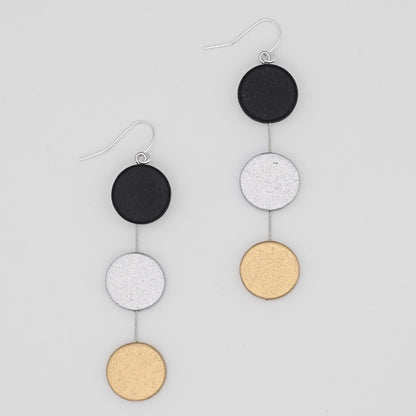 Black and Gold Ashlyn Dangle Earring