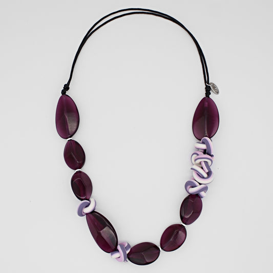 Twisted Purple Necklace