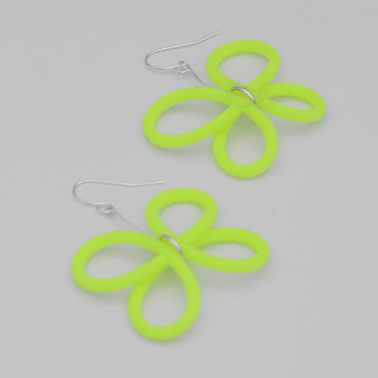 Simplistic Neon Butterfly Earrings