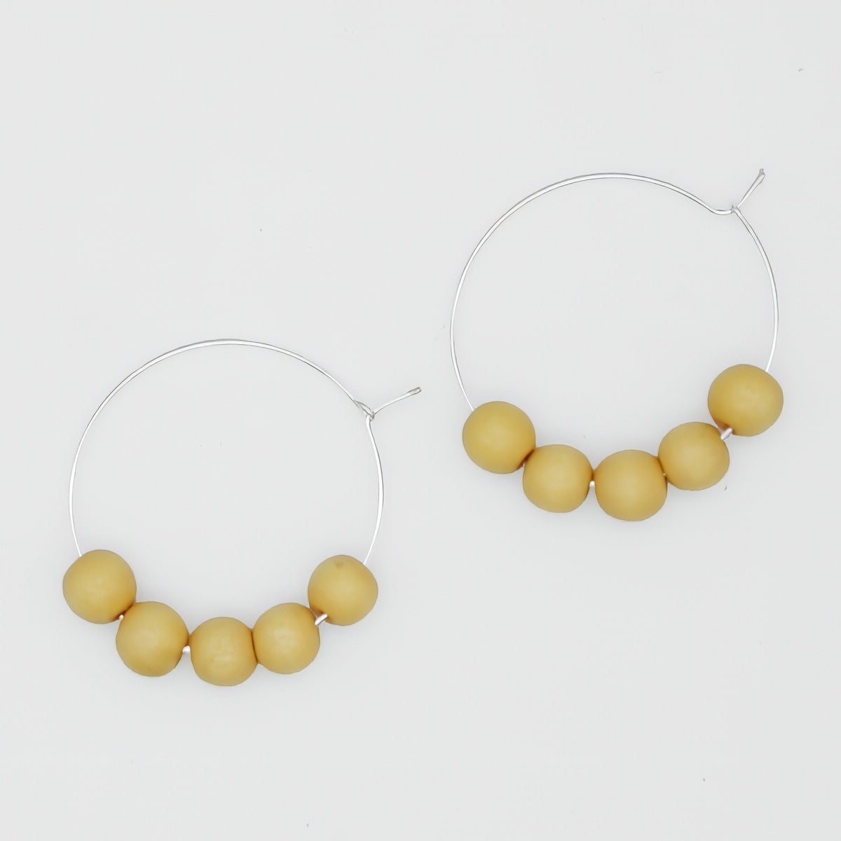 Yellow Hoop Dangle Earring