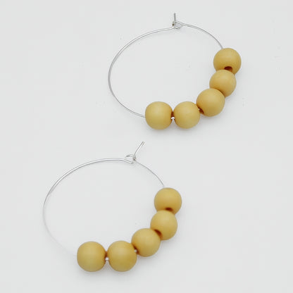 Yellow Hoop Dangle Earring