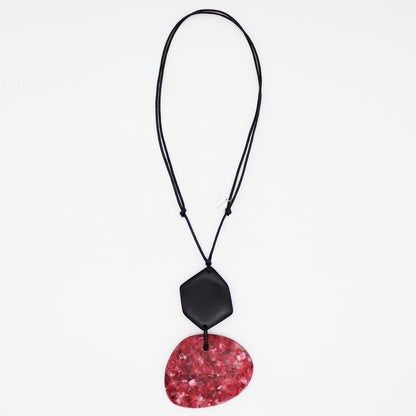 Red Sparkle Pendant Necklace