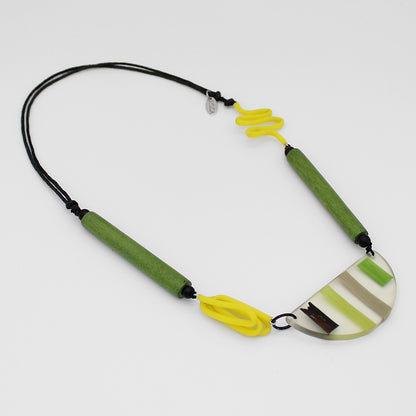 Green Rosalie Statement Necklace