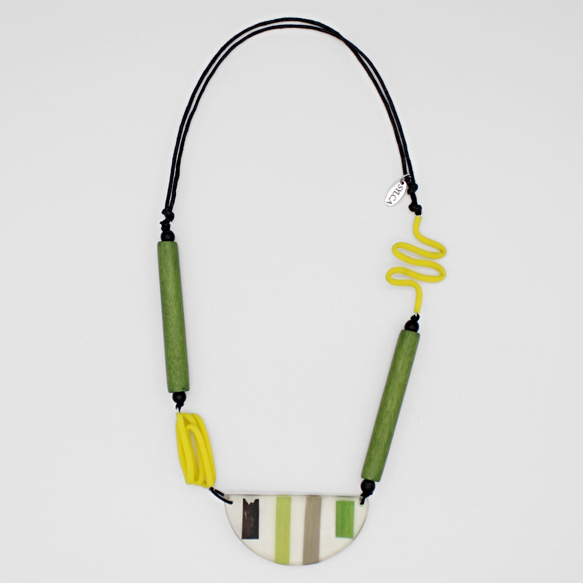 Green Rosalie Statement Necklace