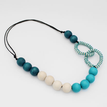 Tidal Harmony Aqua Necklace