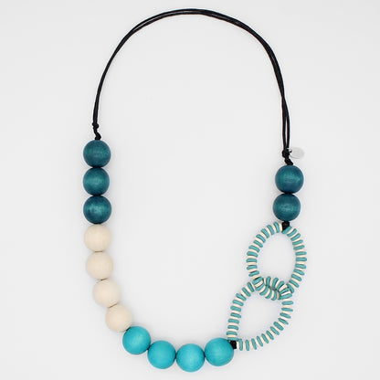 Tidal Harmony Aqua Necklace