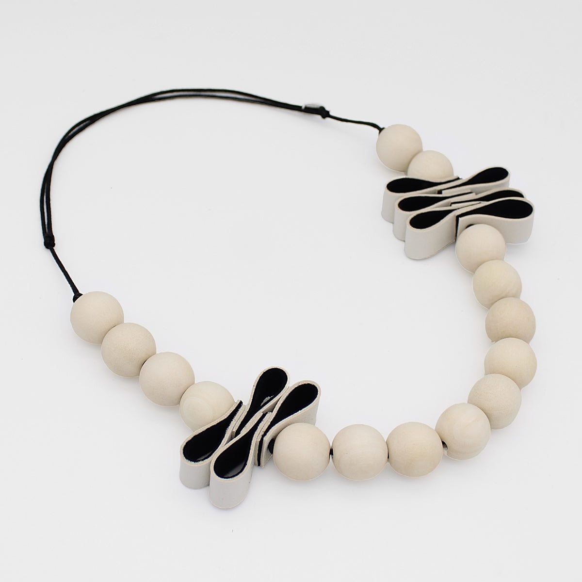 White Rustic Fusion Statement Necklace