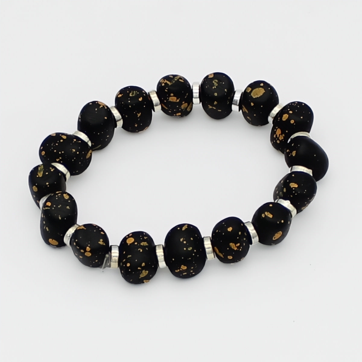 Black Uma Stretch Bracelet