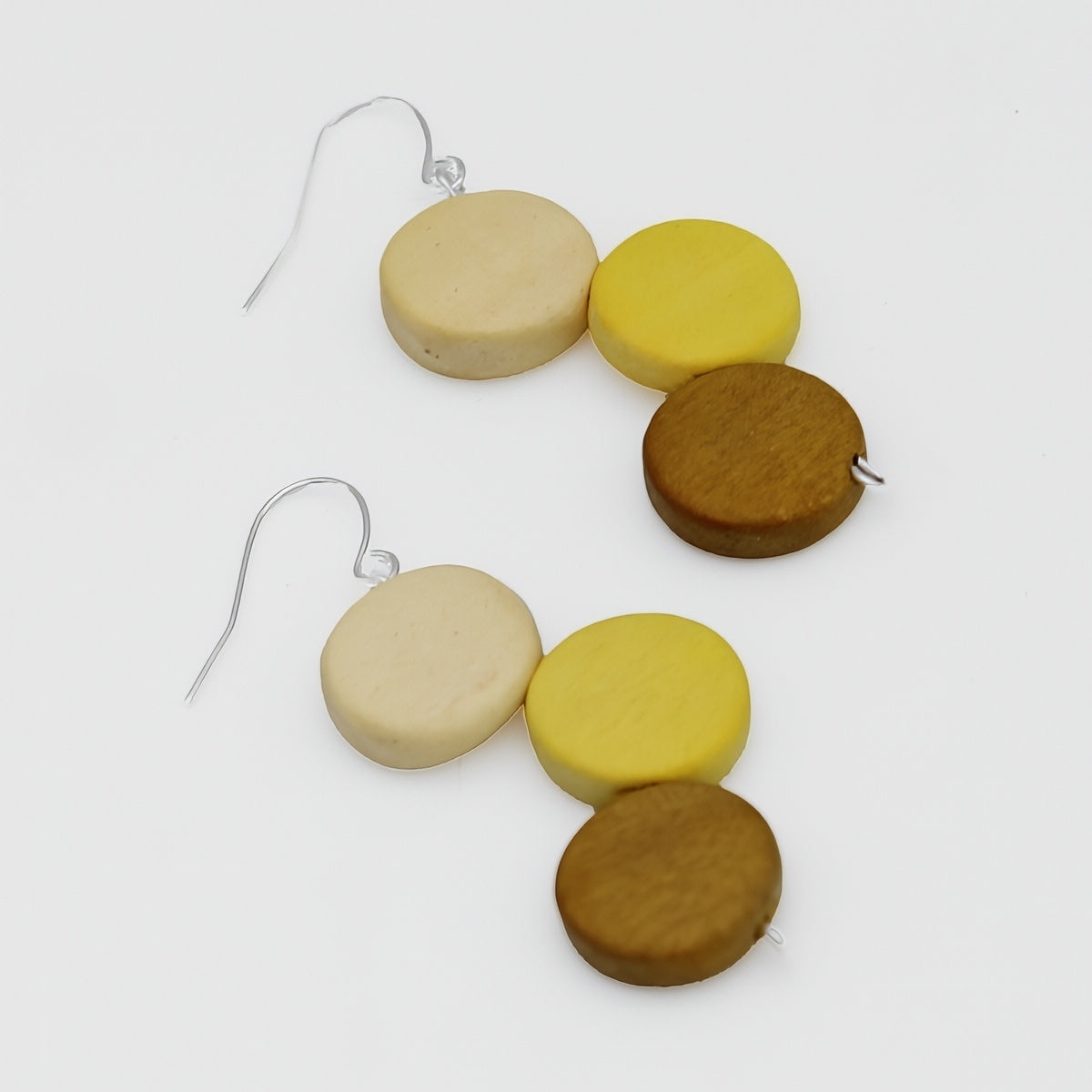 Yellow Triple Stacked Earring