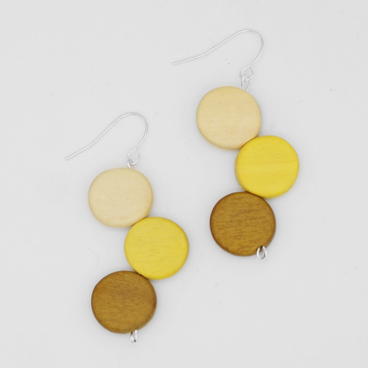 Yellow Triple Stacked Earring