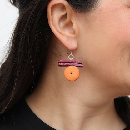 Orange Billie Dangle Earring