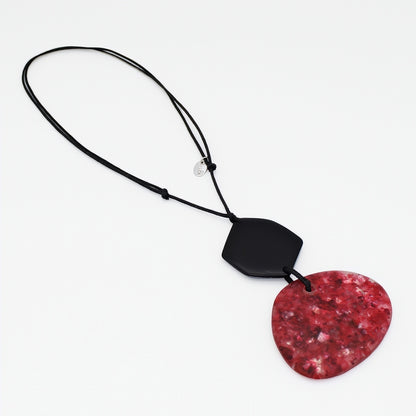 Red Sparkle Pendant Necklace