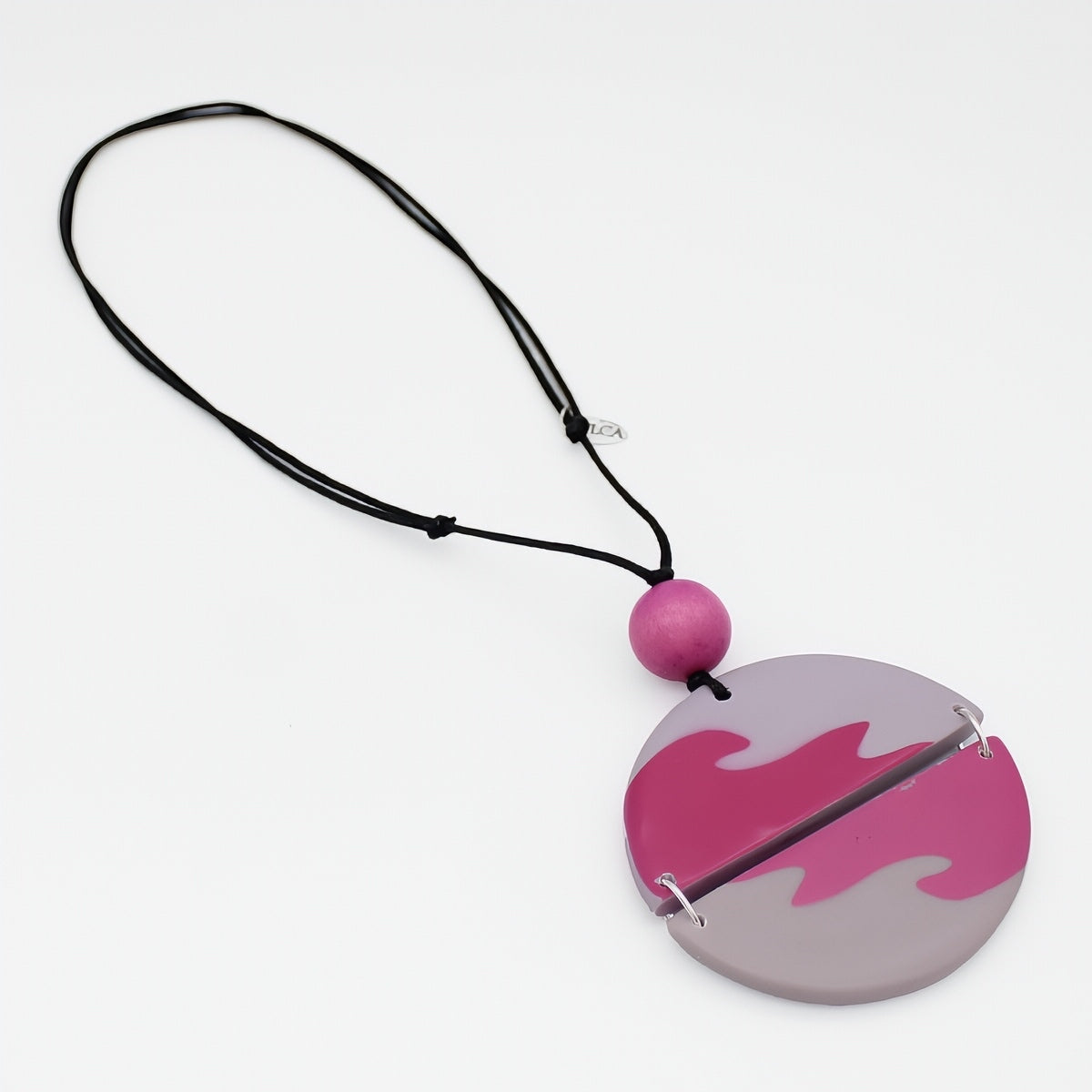 Pink Phoebe Artistic Wave Pendant