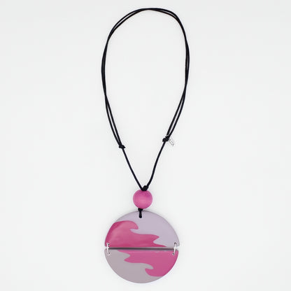 Pink Phoebe Artistic Wave Pendant