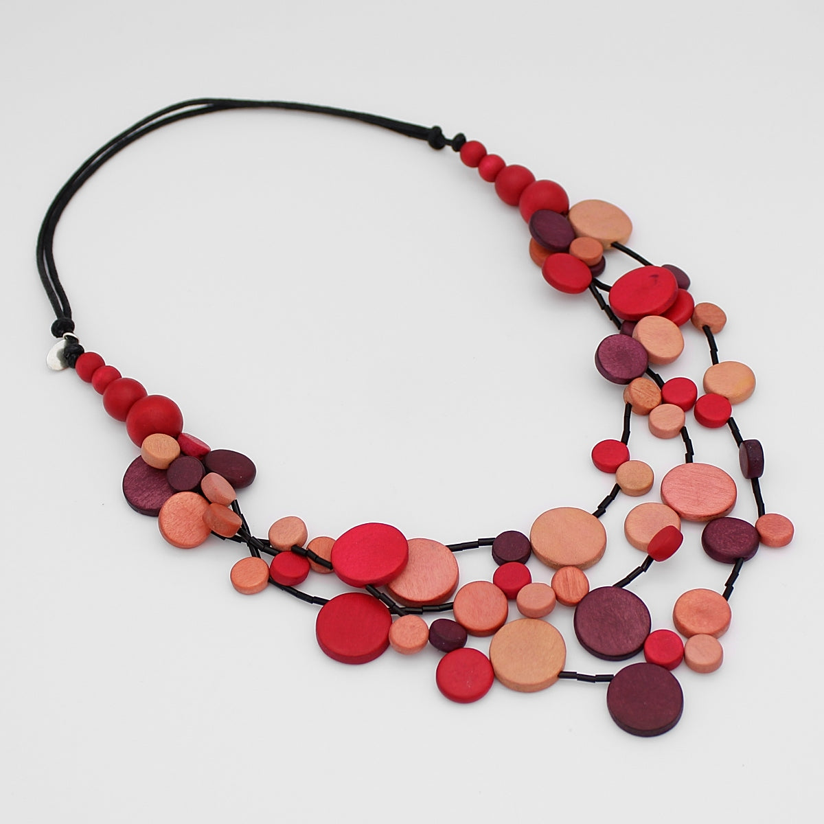 Red Multi Strand Millie Necklace