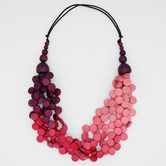 Ombre Red Gillian Necklace