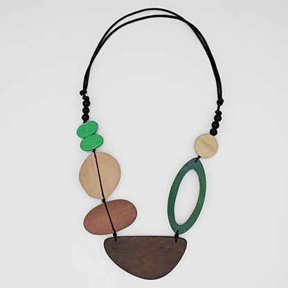 Green Geometric Nevaeh Necklace