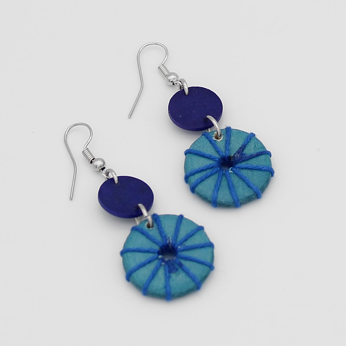 Blue Janet Statement Earrings