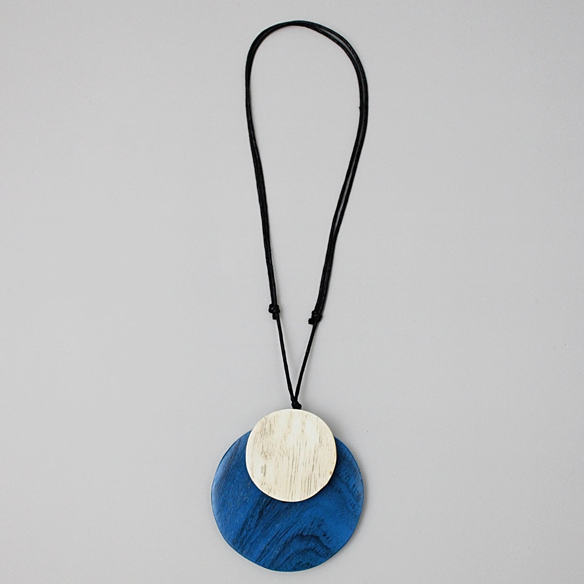 Blue Round Double Whitney Pendant