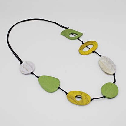 Abstract Lime Wrenly Necklace-Sylca Designs