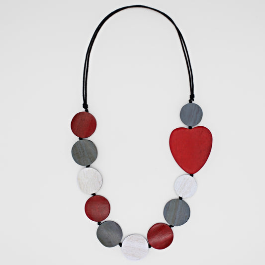 Red Heart and Soul Necklace