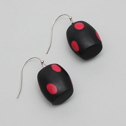 Black and Red Lyla Earrings