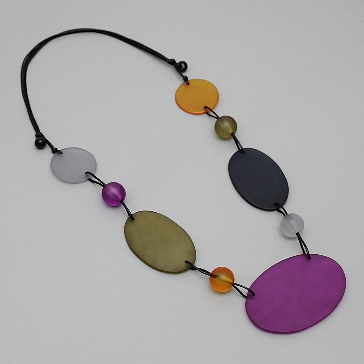 Purple Frosted Margot Necklace