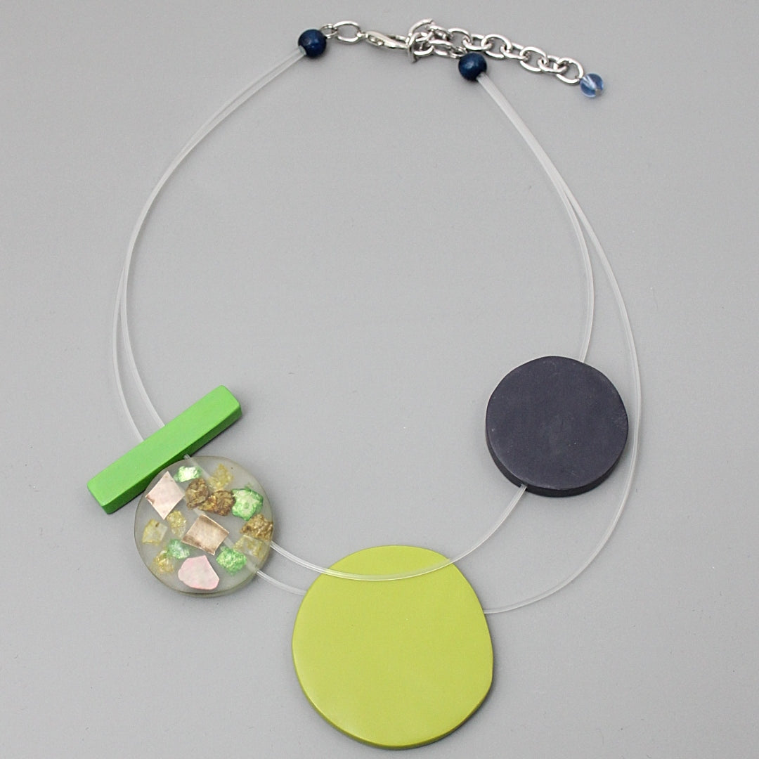 Lime Kira Statement Necklace