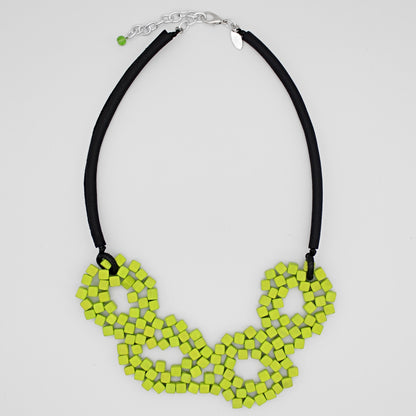 Lime Elyse Beaded Necklace