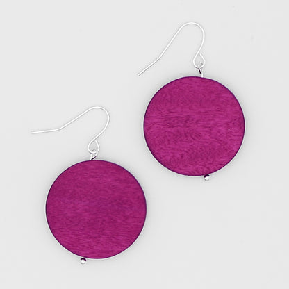 Fuchsia Dot Rosie Earrings