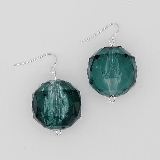 Emerald Dimensional Earrings