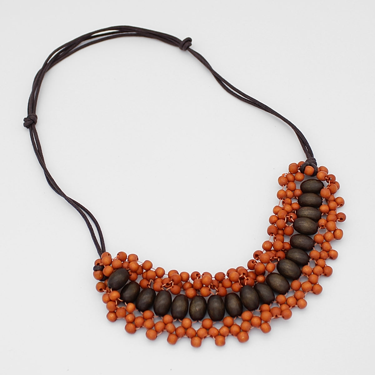 Orange and Brown Grady Necklace