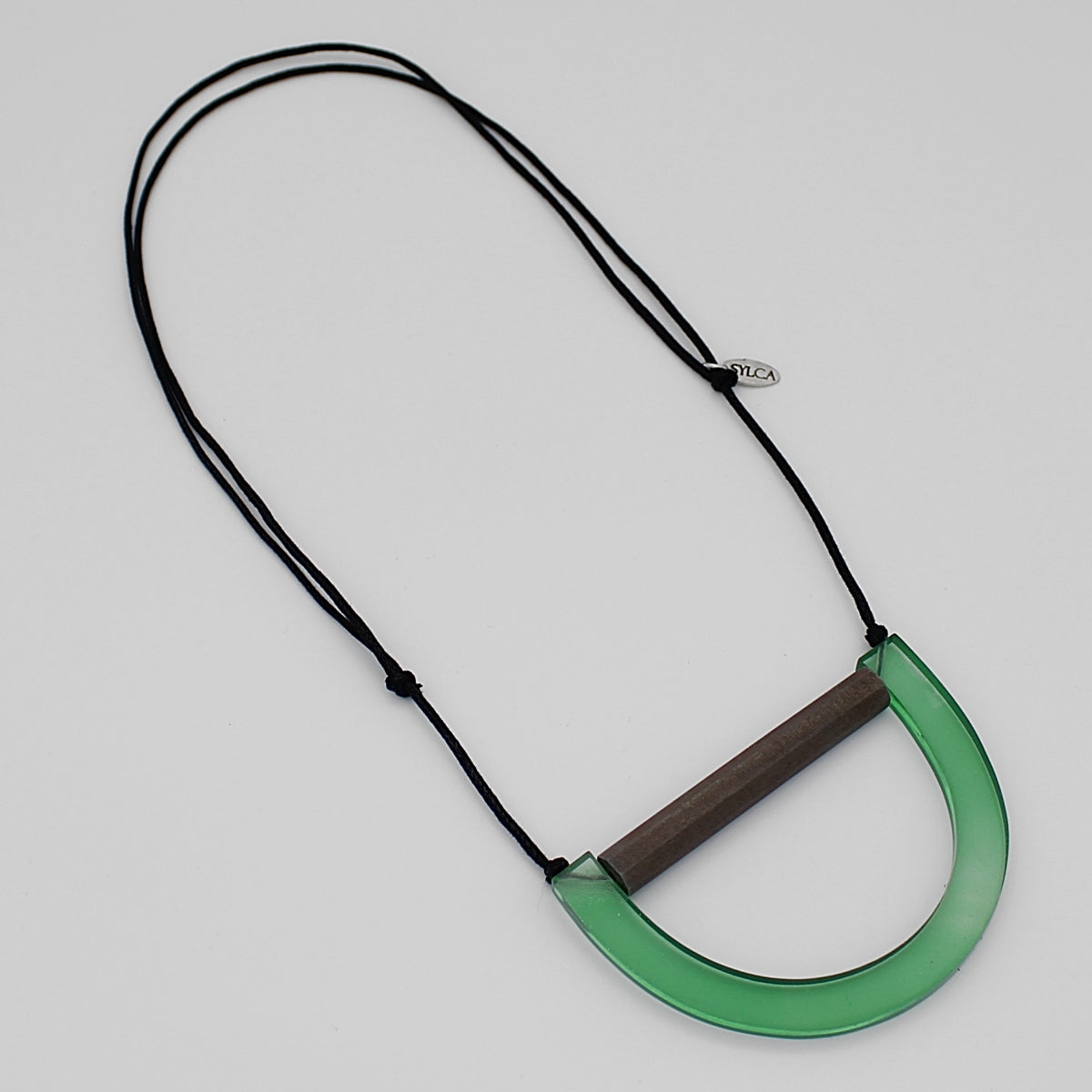 Geometric Kia Necklace Green