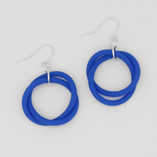 Blue Cefalu Swirl Earring