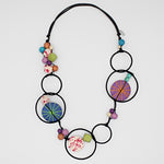 Multi Color Hayden Disk Necklace