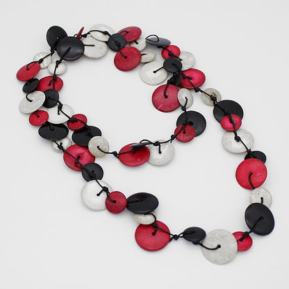 Red Disk Donna Necklace