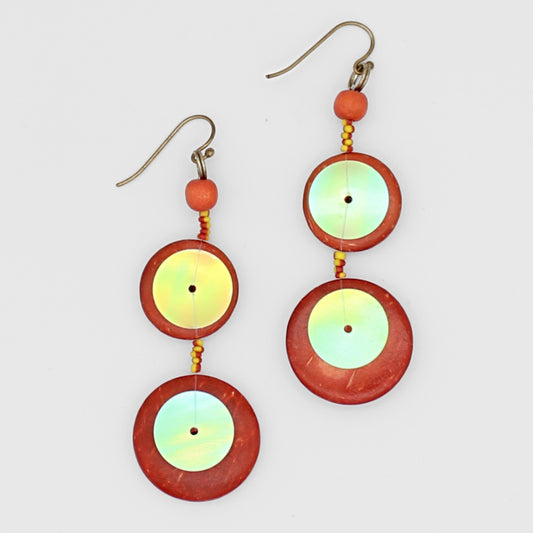 Orange Arabella Earrings