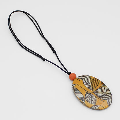 Orange and Gold Fall Feeling Necklace